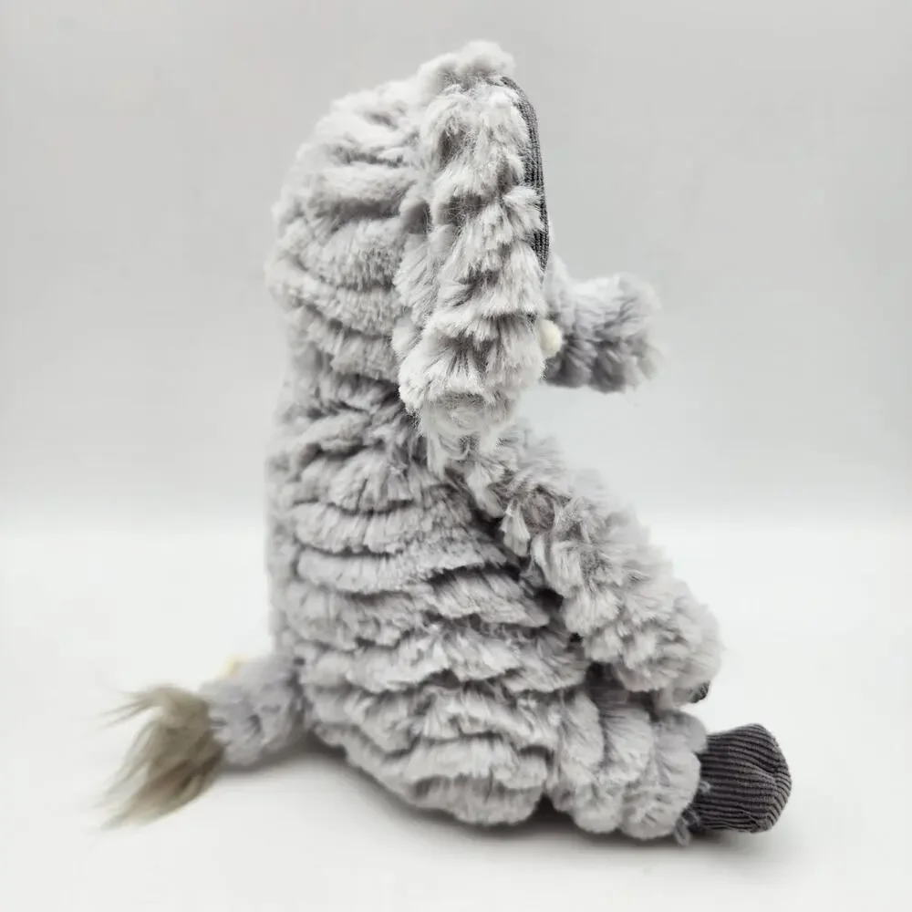 First Impressions Gray Chubby Elephant Plush Stuffed Animal Toy 9